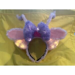 NWOT Handmade Disney Angel Stitch Cousin Light Up Fuzzy Ears Headband
